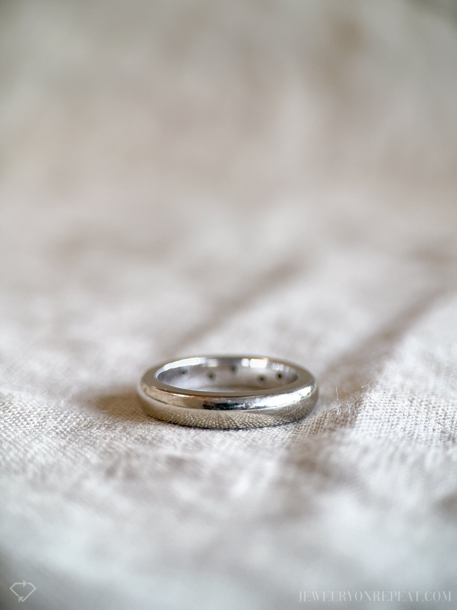Vintage 2000s Diamond Band in 14k White Gold