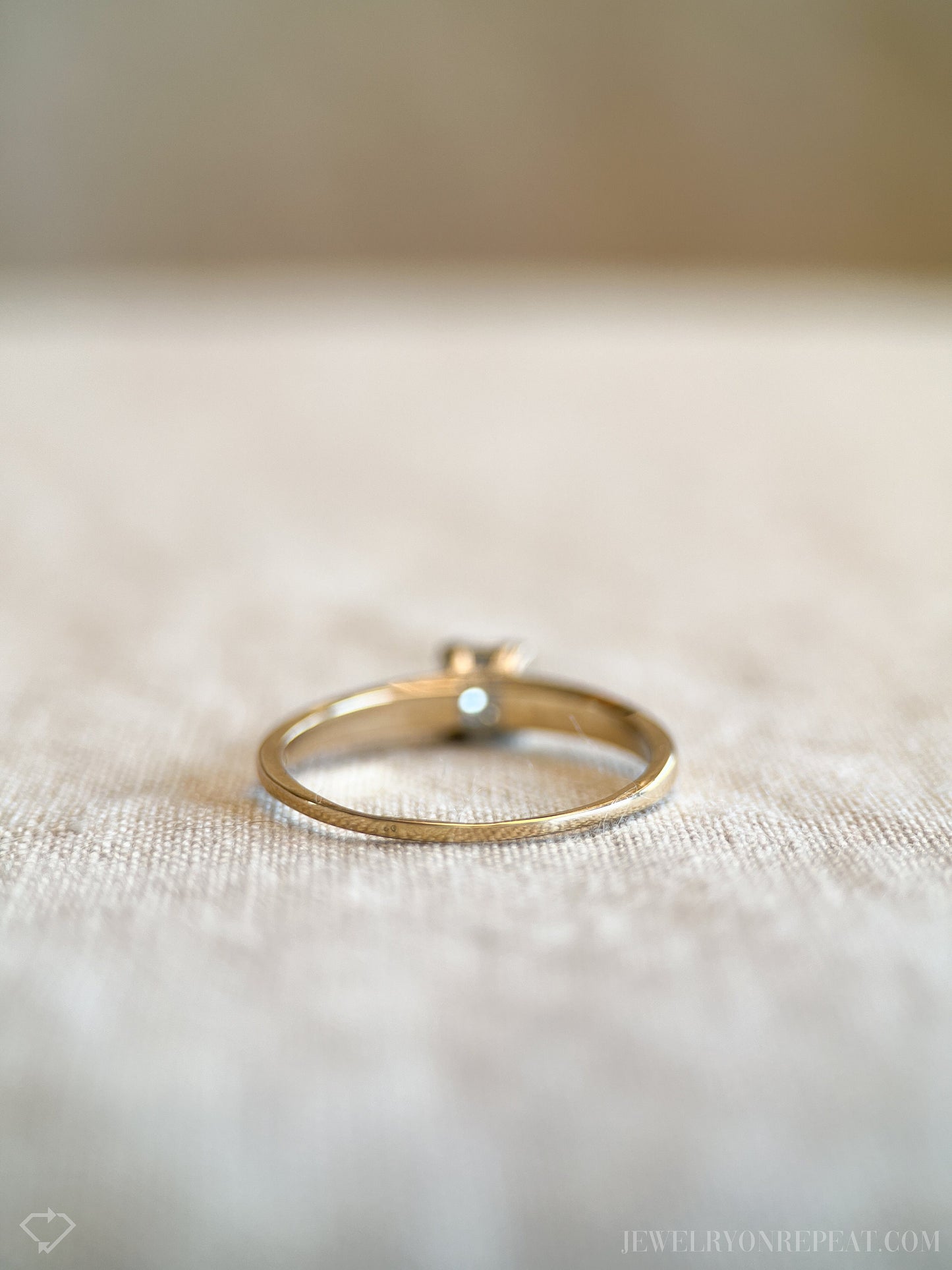 Vintage 1930s Art Deco Diamond Engagement Ring, 14k Gold