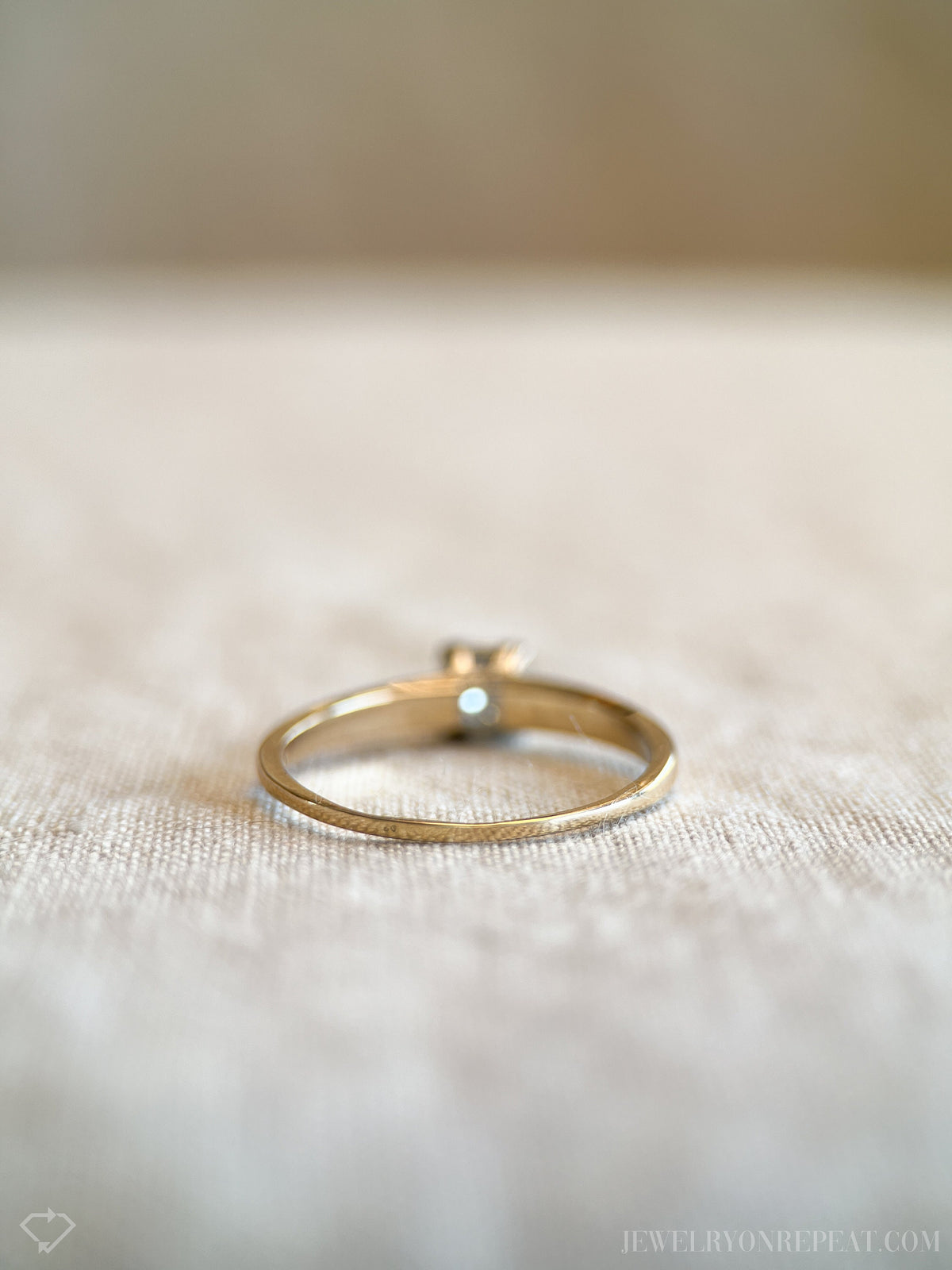 Vintage 1930s Art Deco Diamond Engagement Ring, 14k Gold