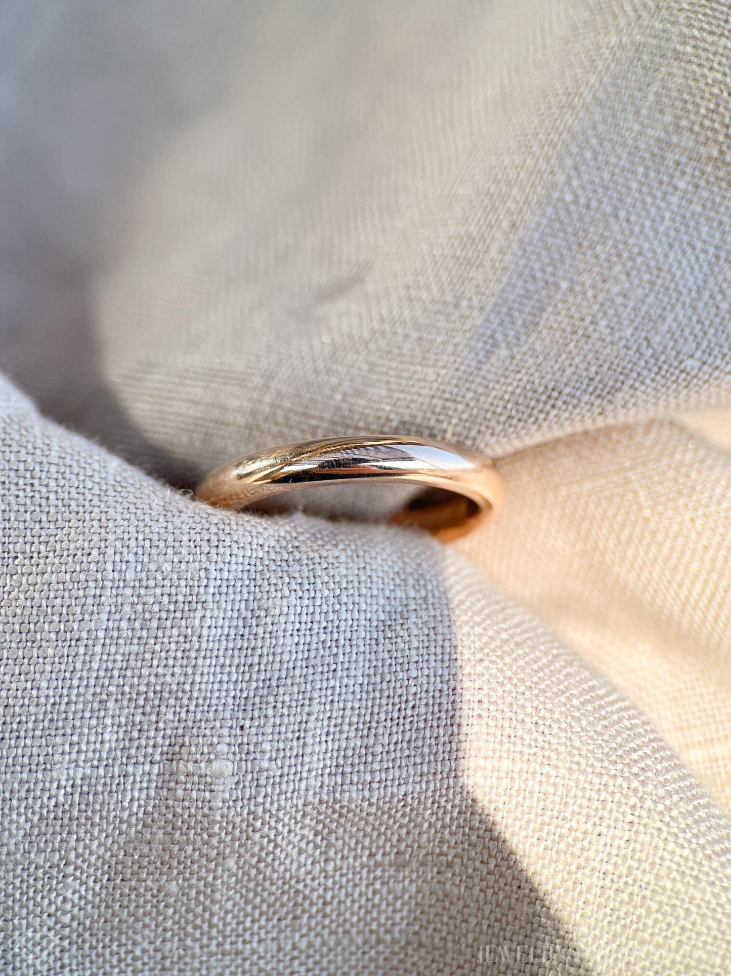 Vintage 1990s Wedding Band in 18k Rose Gold