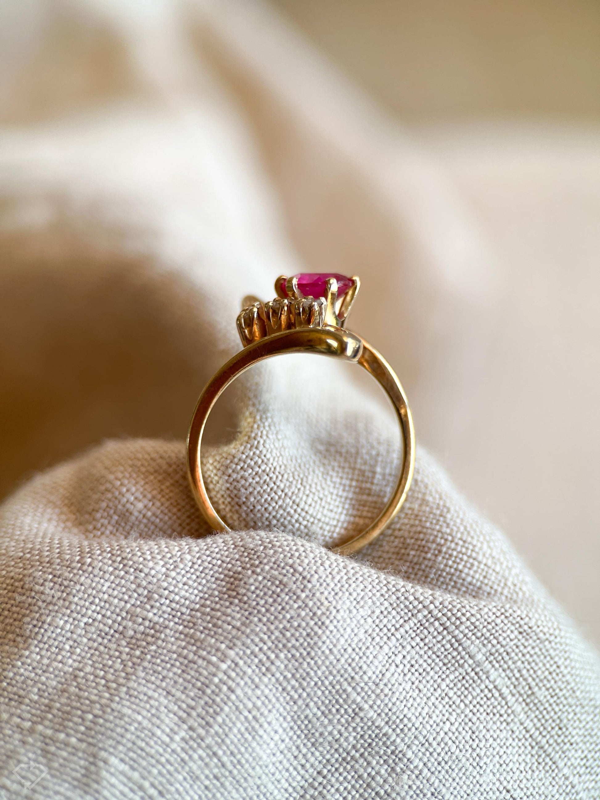 Vintage Ruby Ring in 14k Gold