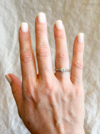 Vintage 1950s Diamond Engagement Ring in 14k Gold