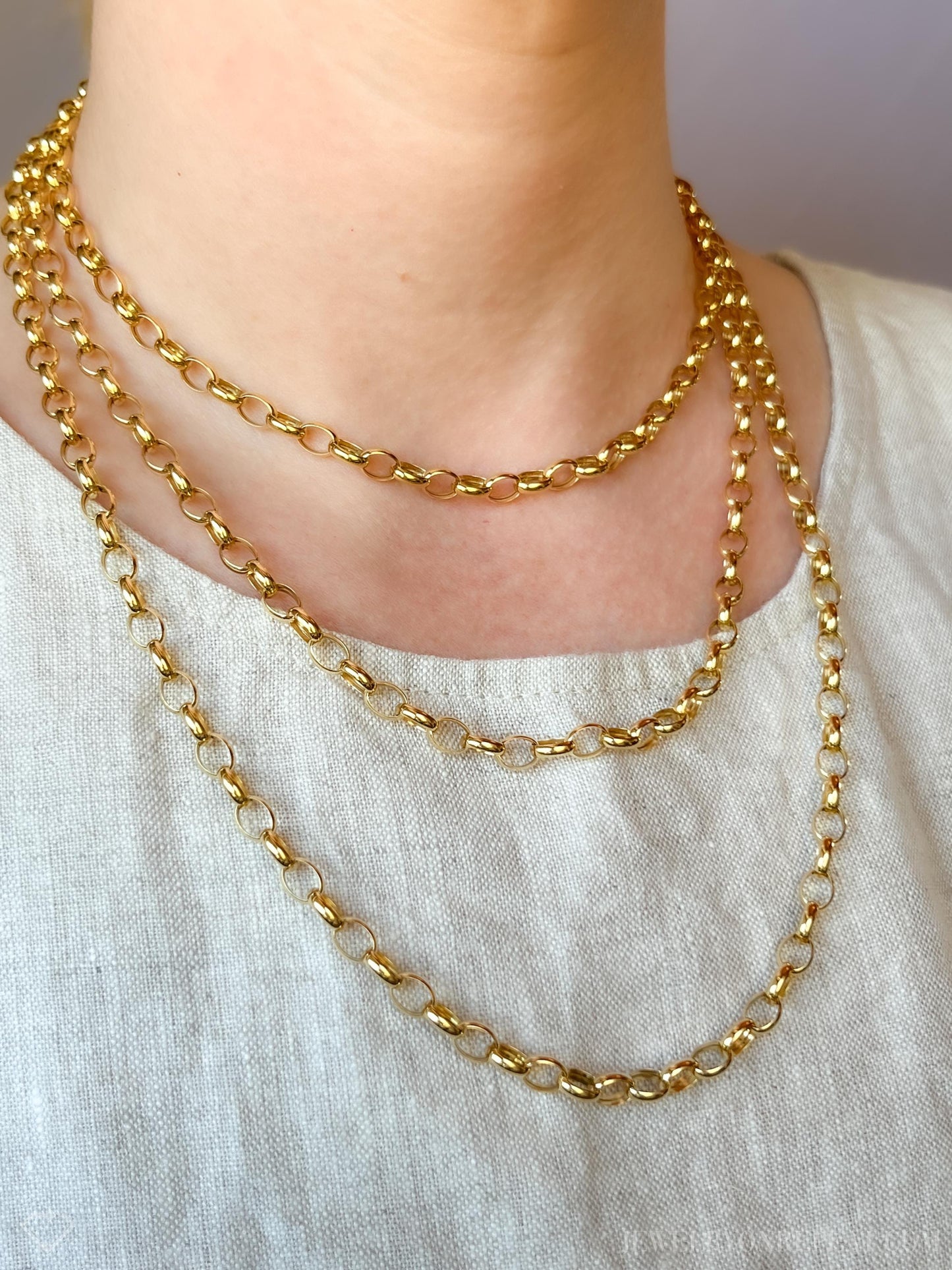 Vintage Cable Chain in 14k Gold with Magnetic Clasp