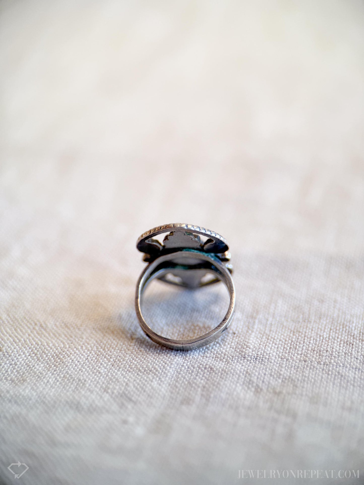 Vintage Turquoise Gemstone Ring in Sterling Silver