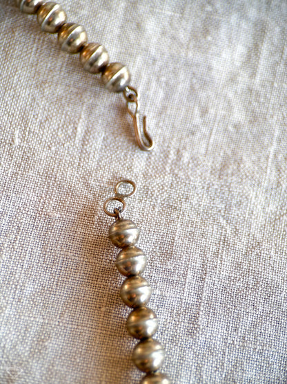 Rare Cartoon Inlaid Gemstone Necklace in 925 Sterling Silver, Vintage Zunitoon from the 1970s