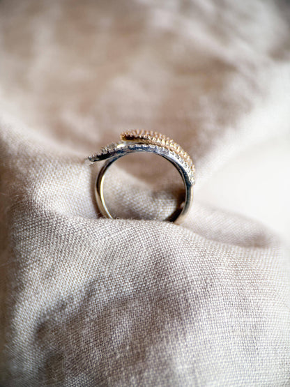 Vintage 1990s Asymmetrical Diamond Anniversary Band, 14k White Gold