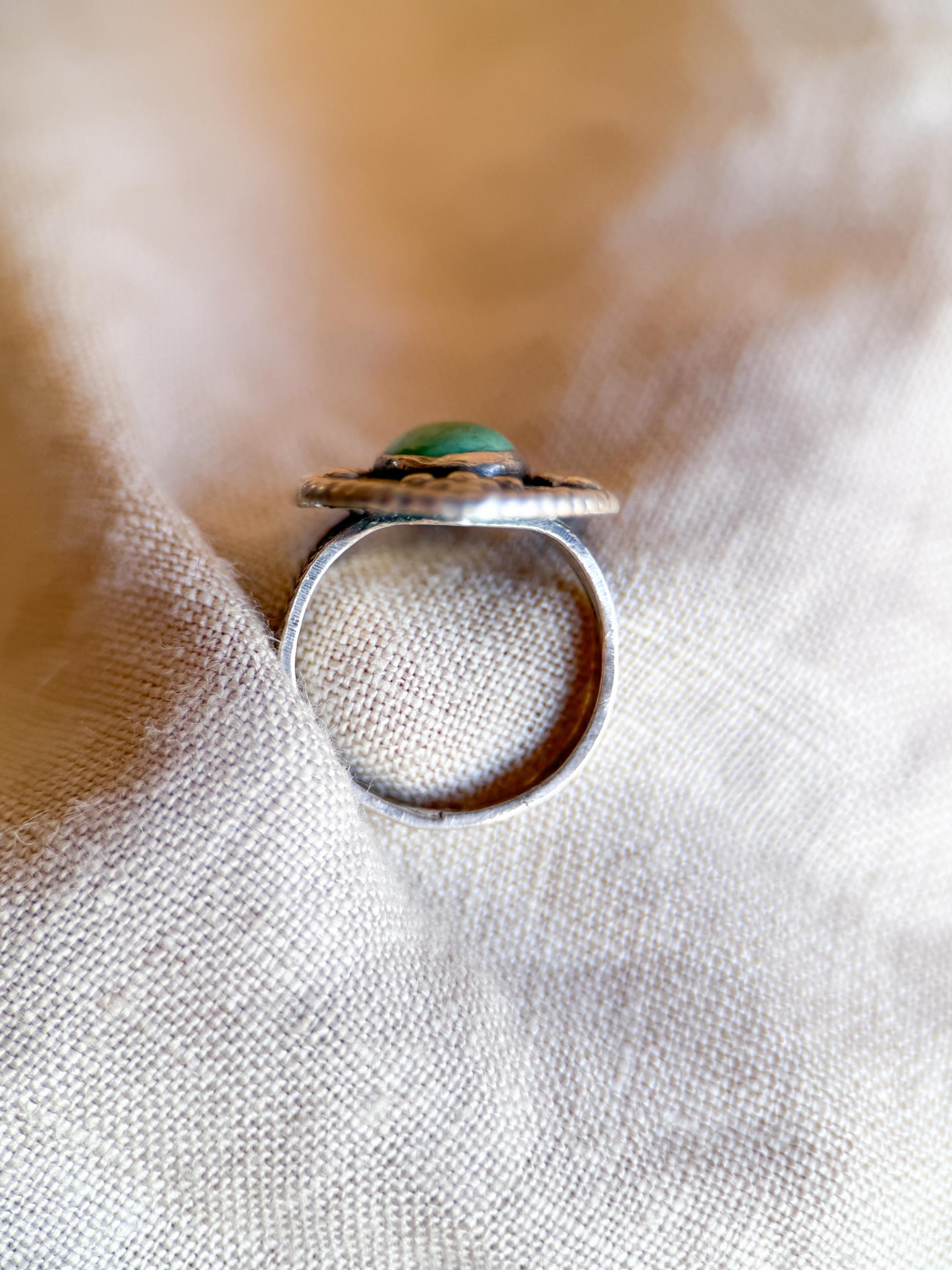 Vintage Turquoise Gemstone Ring in Sterling Silver