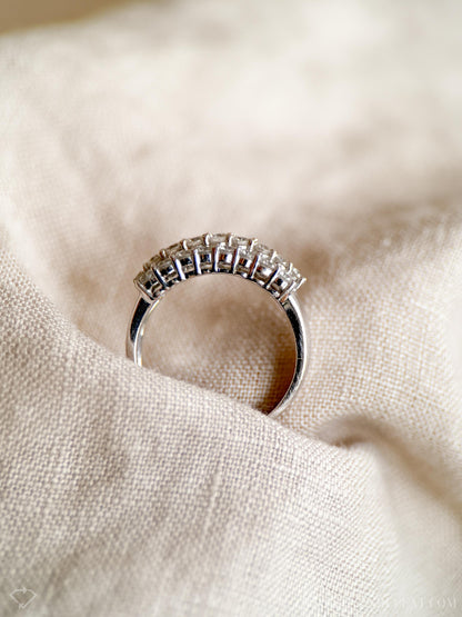 Vintage 1990s Diamond Wedding Band in 18k White Gold
