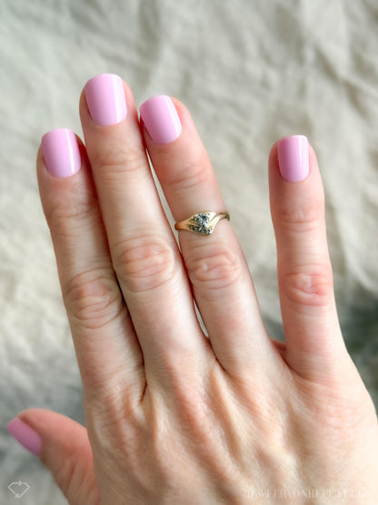 Vintage 1960s Diamond Engagement Ring in 14k Gold