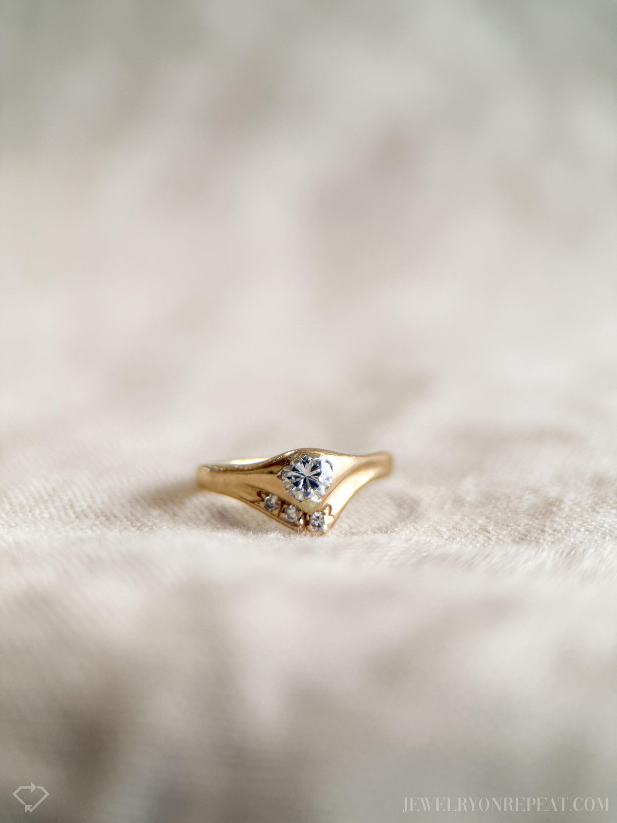 Vintage 1960s Diamond Engagement Ring in 14k Gold