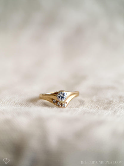 Vintage 1960s Diamond Engagement Ring in 14k Gold