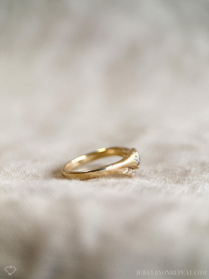 Vintage 1960s Diamond Engagement Ring in 14k Gold
