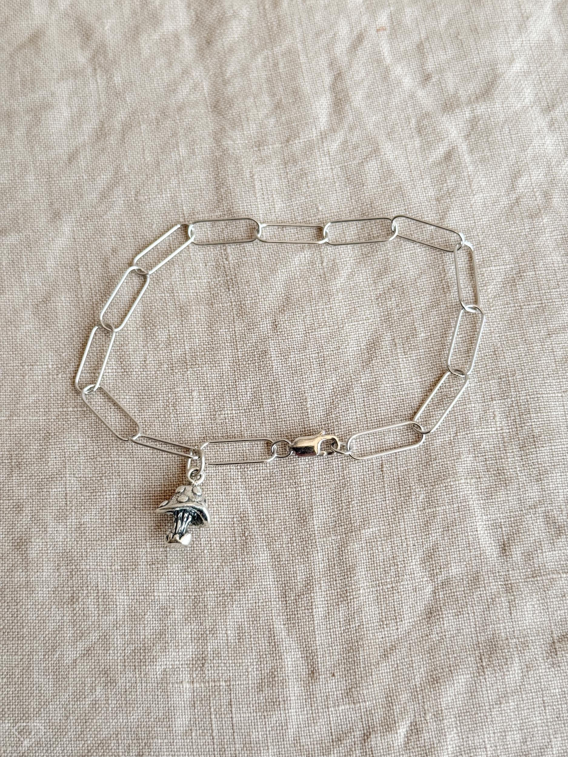 Mushroom Pendant in Solid Sterling Silver, Woodland Forest Themed Personalized Charm Jewelry - Timeless, Sustainable, @JewelryOnRepeat