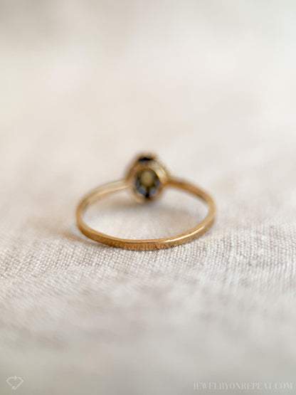 Vintage 1970s Opal Ring in 10k Gold