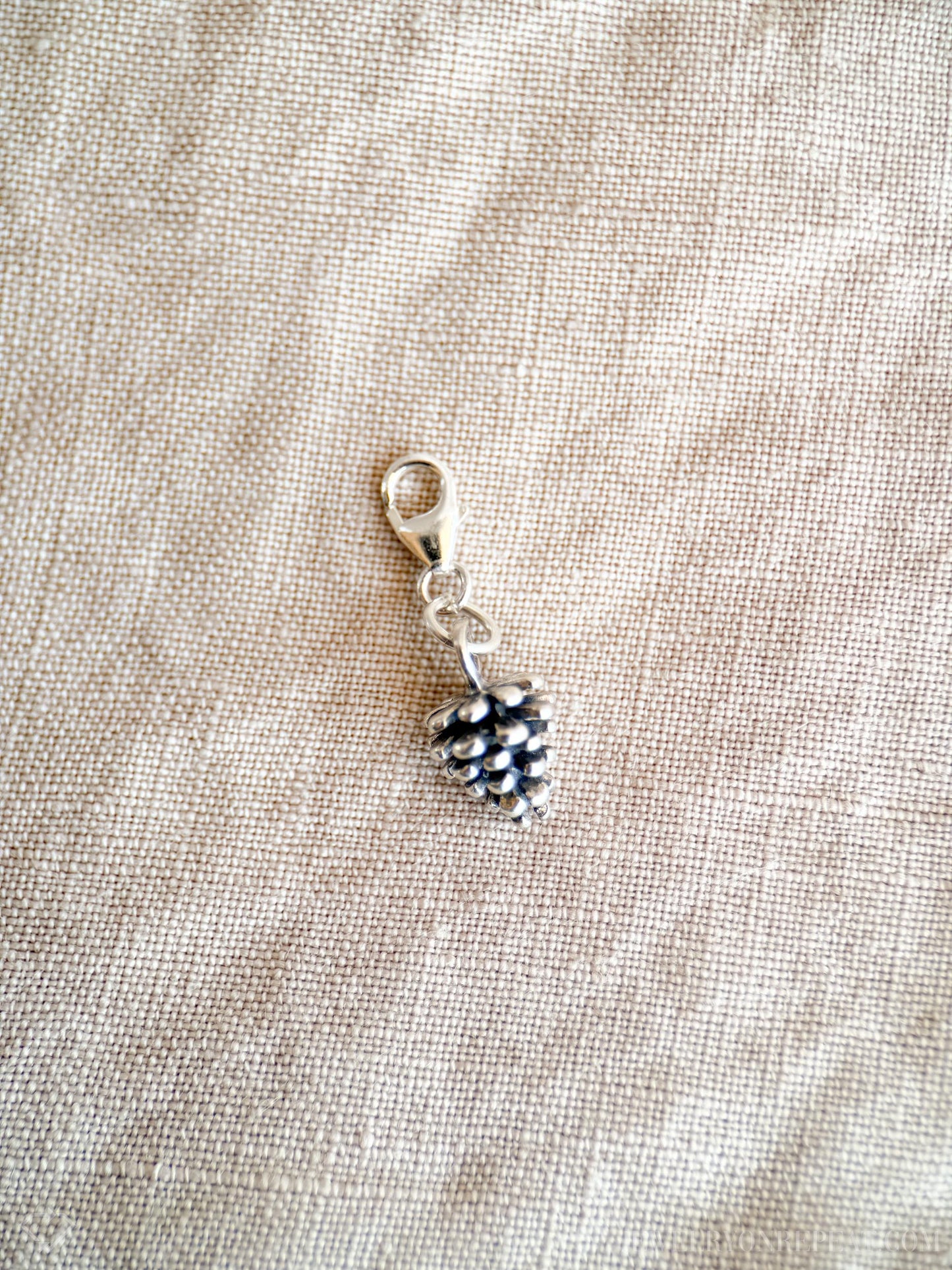 Pine Cone Pendant in Solid Sterling Silver, Nature and Woodland Themed Personalized Charm Jewelry - Timeless, Sustainable, @JewelryOnRepeat