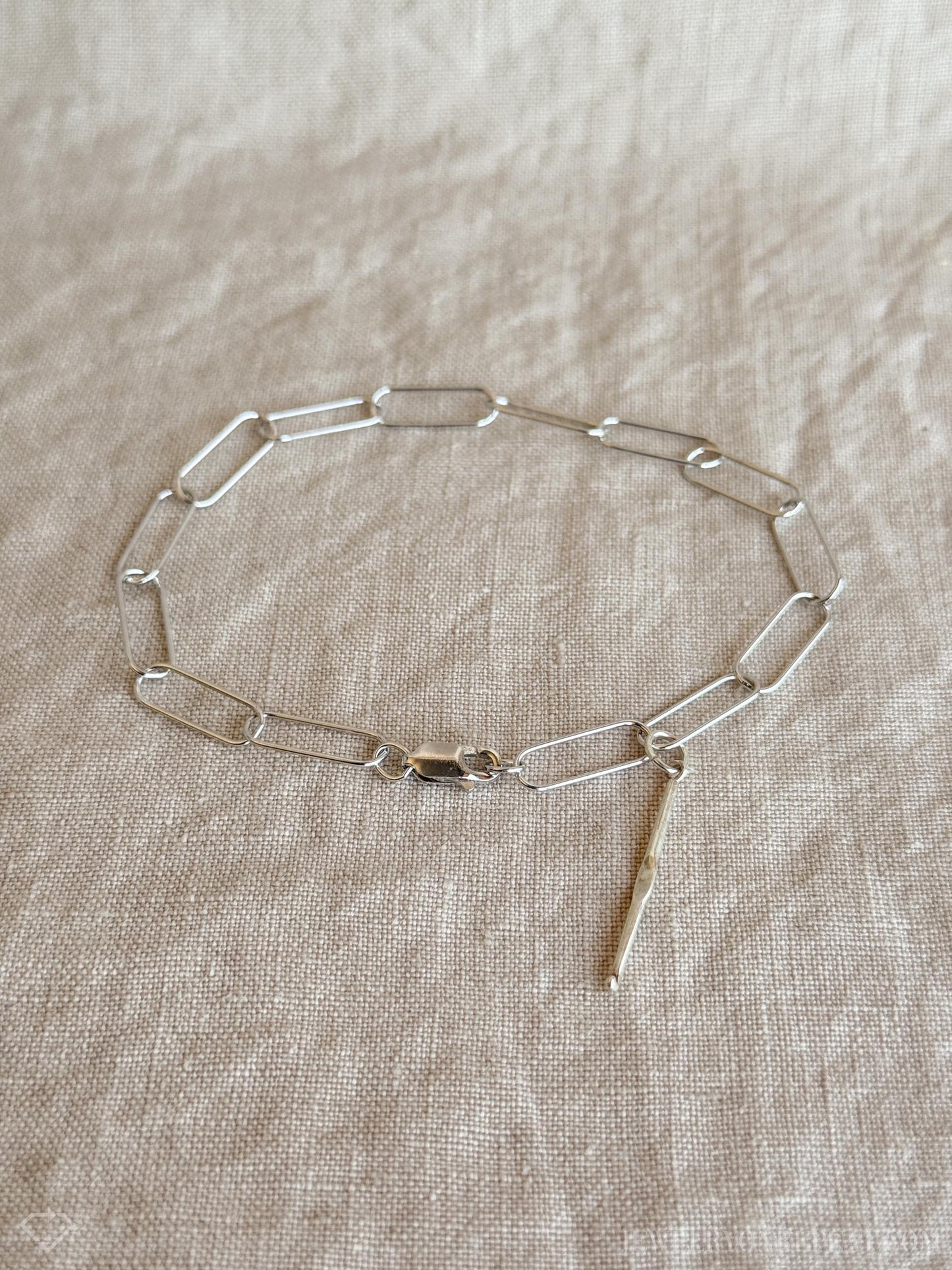 Crochet Hook Charm Bracelet in Solid Sterling Silver, Art and Crafting Themed Fine Jewelry Charms - Timeless, Sustainable, @JewelryOnRepeat