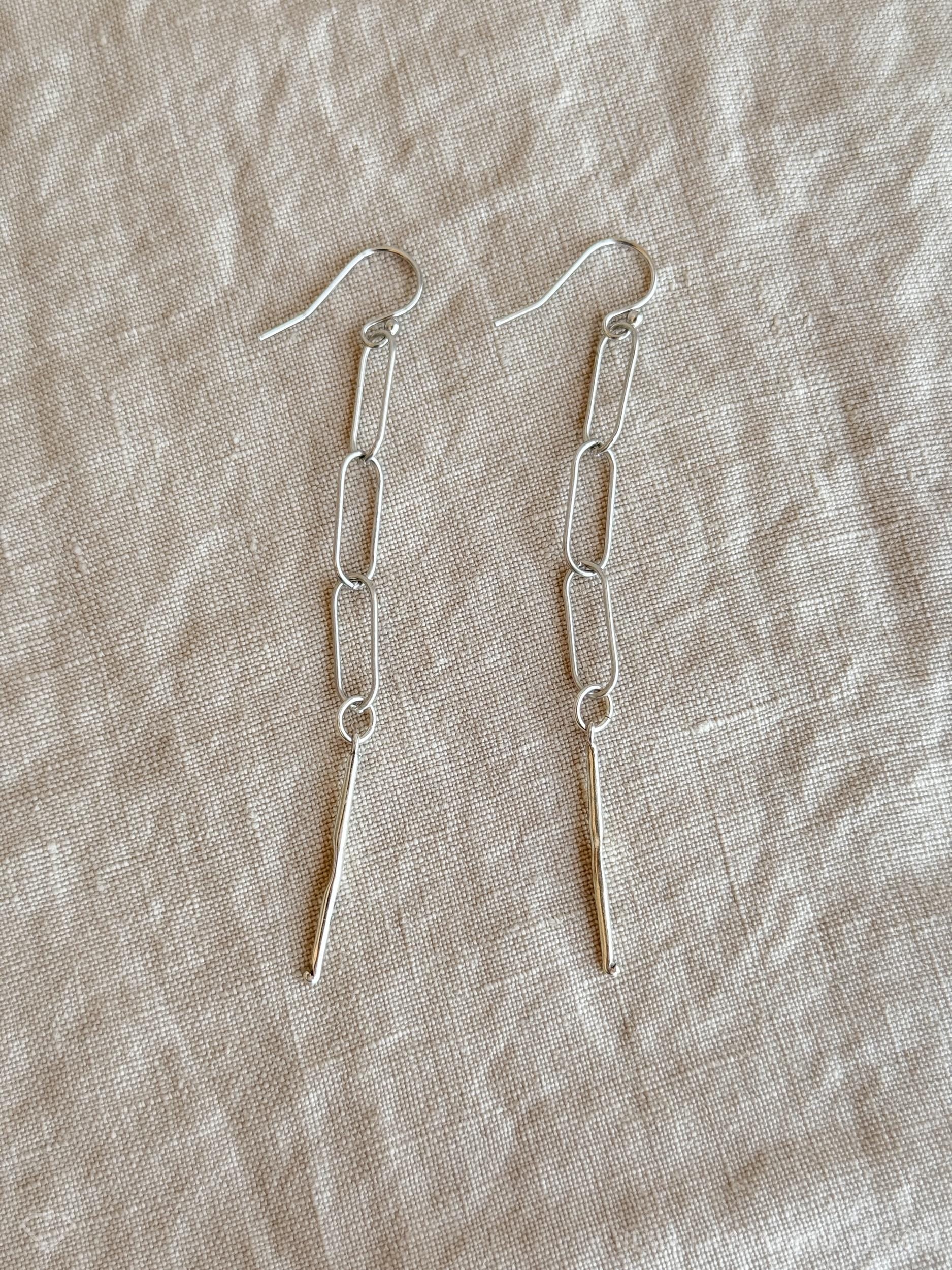 Crochet Hook Charm Earrings in Solid Sterling Silver, Art and Crafting Themed Fine Jewelry Charms - Timeless, Sustainable, @JewelryOnRepeat