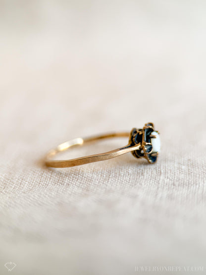 Vintage 1970s Opal Ring in 10k Gold