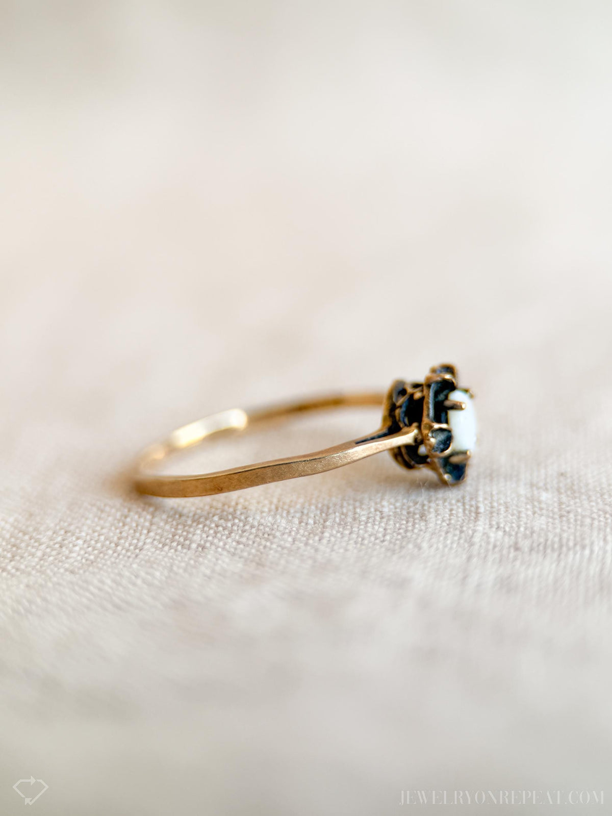 Vintage 1970s Opal Ring in 10k Gold