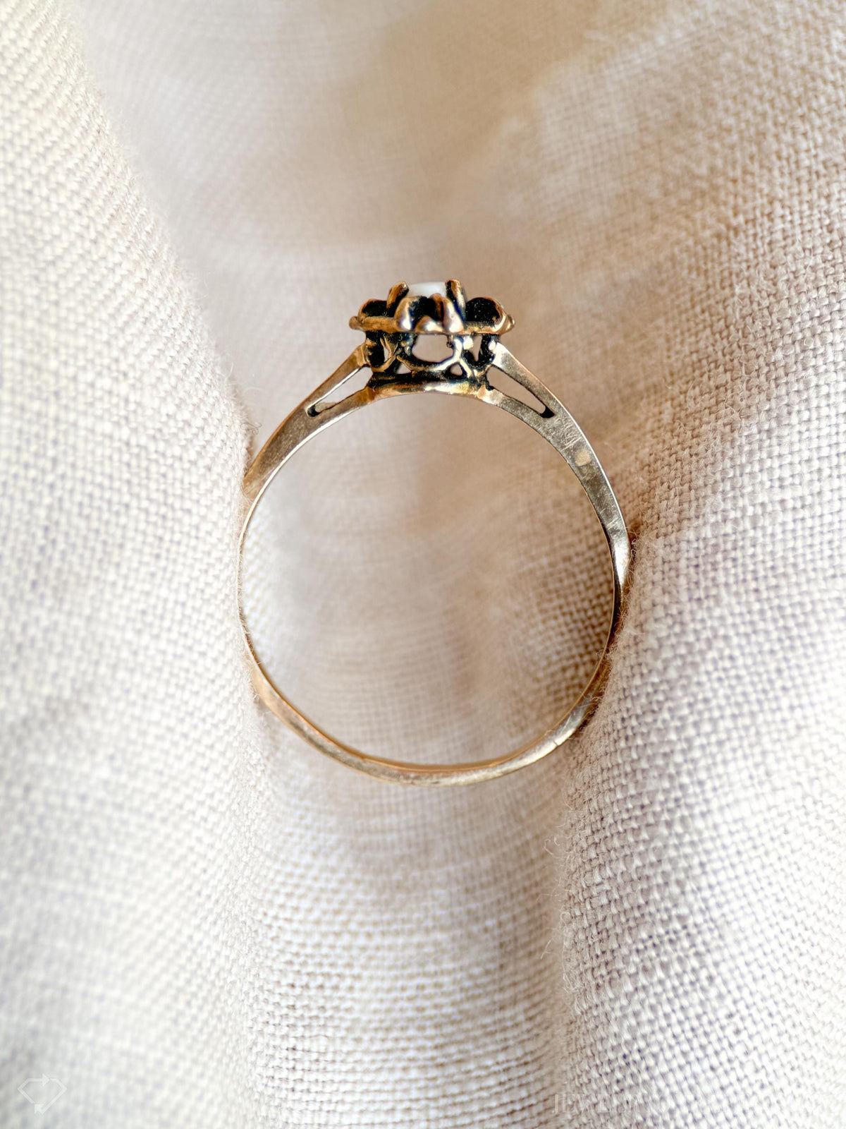 Vintage 1970s Opal Ring in 10k Gold