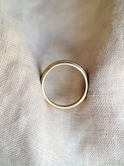 Vintage 1960s Diamond Wedding Band, 14k Gold