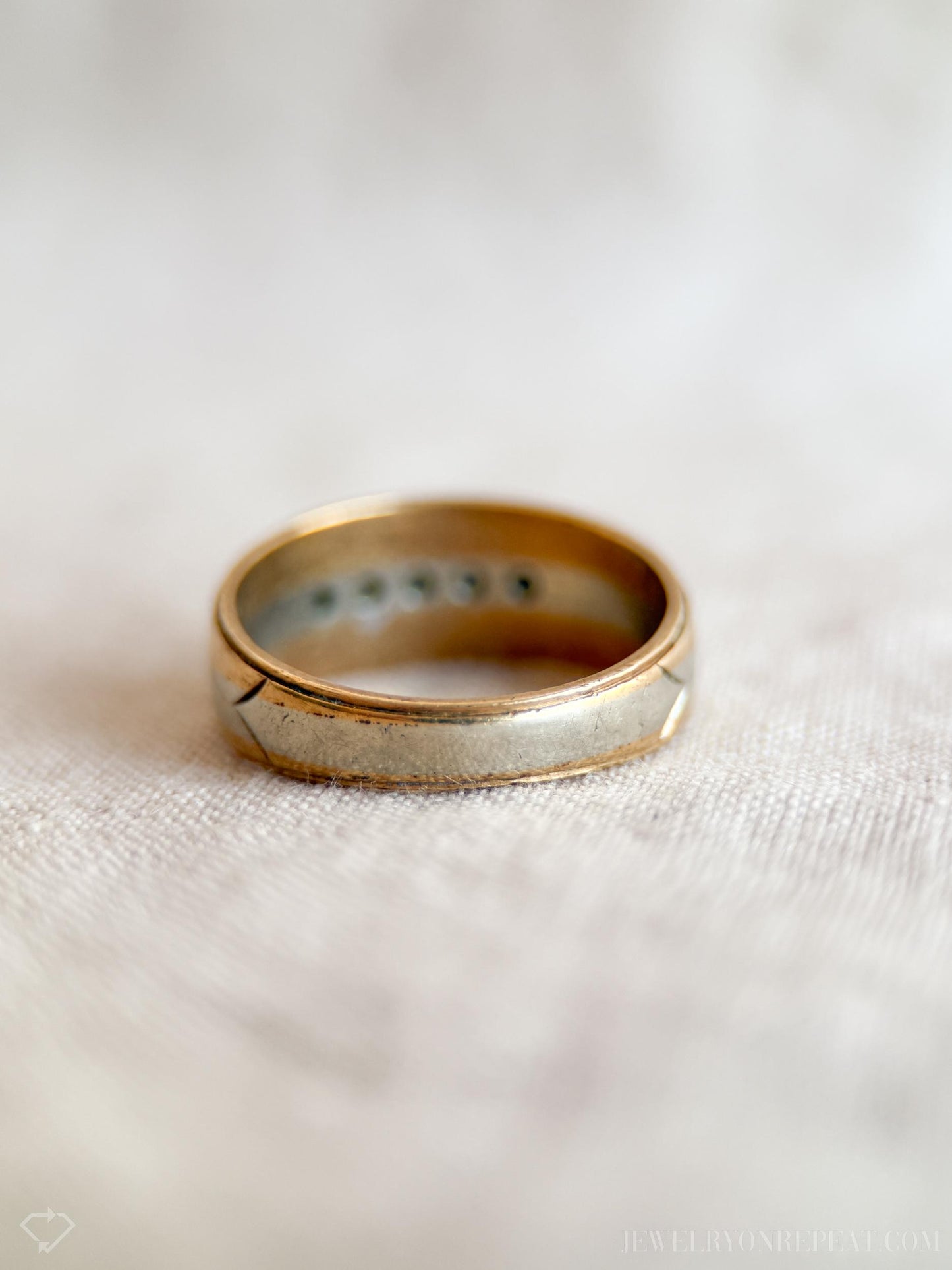 Vintage Mens Diamond Ring in 14k Gold, Antique Jewelry from the 1960s - Timeless, Sustainable, @JewelryOnRepeat