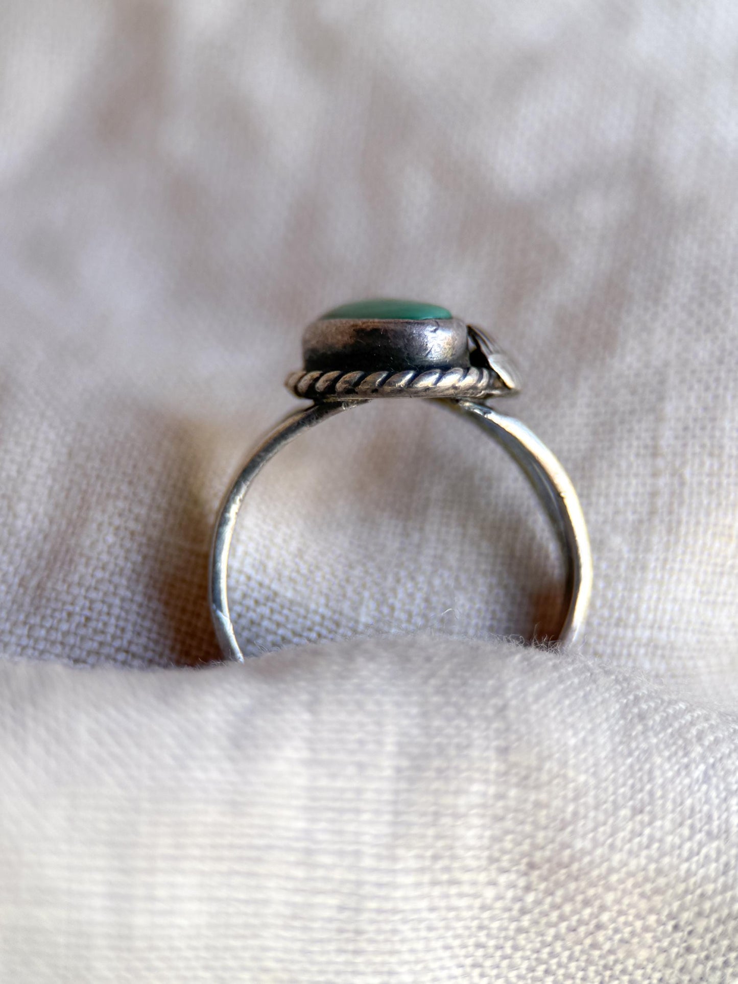 Sterling Silver Turquoise Ring, Native American Boho Statement Ring, Vintage Artisan Southwestern Jewelry - @JewelryonRepeat
