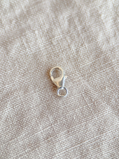 Sterling Silver Clasp for Charms, Add-On Charm Connector, Build Your Charm Bracelet, Jewelry Finding