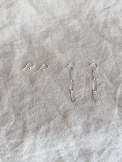 Sterling Silver Earring Components, Hook or Drop Earrings, Build Your Own Earrings, Jewelry Findings