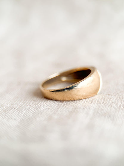 Vintage Diamond Wedding Band, 14k Gold, 1980s Diagonal Set Ring, Mens Band