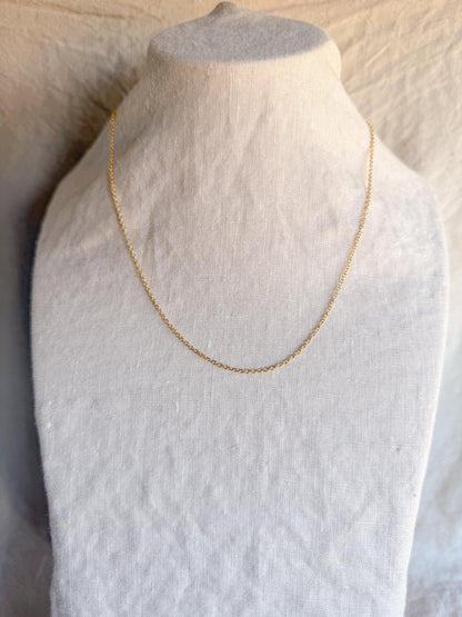 Chain Necklace in Sterling Silver or 14k Gold Filled, Layering Chain, Charm Accessory