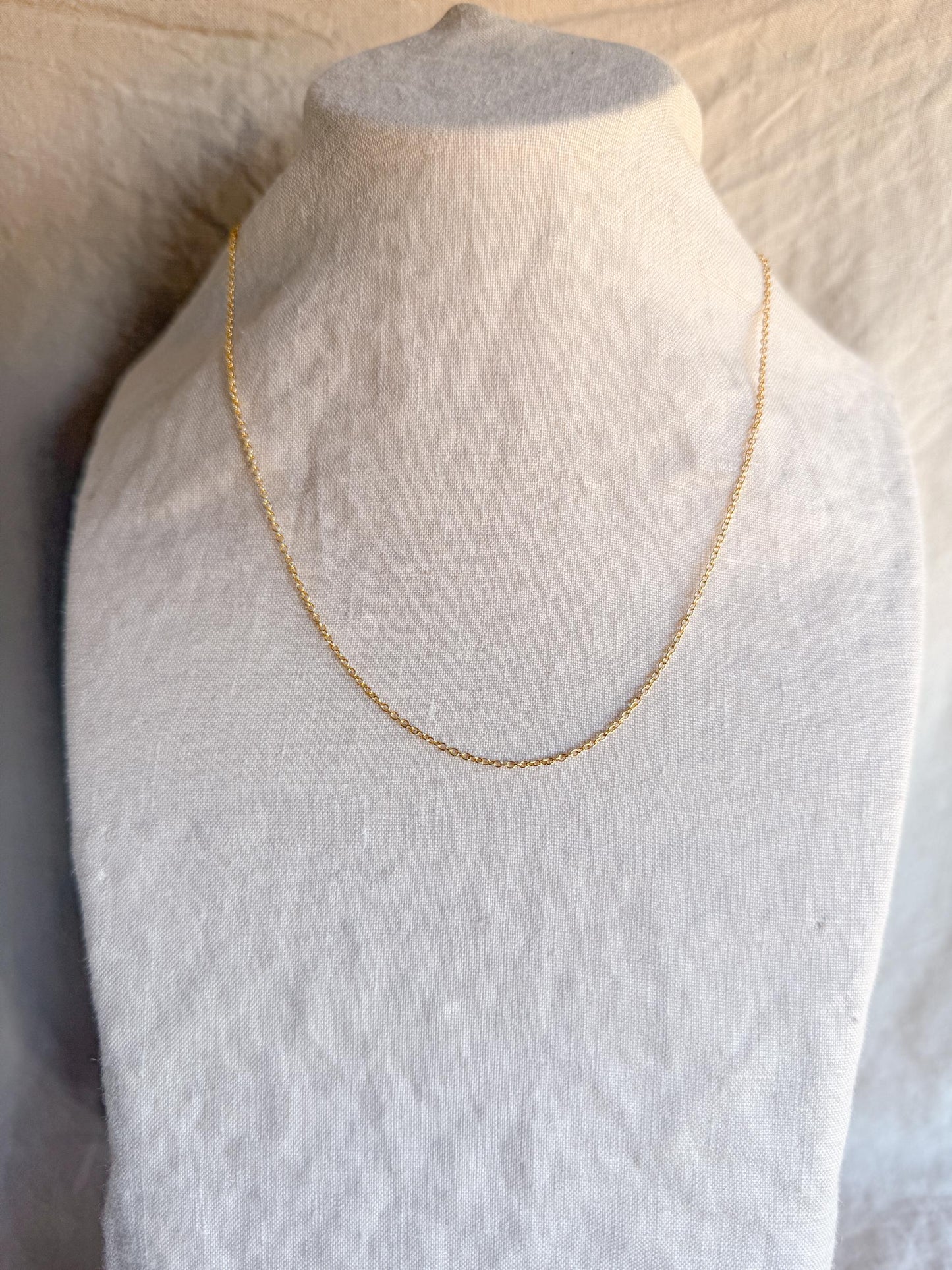 Chain Necklace in Sterling Silver or 14k Gold Filled, Layering Chain, Charm Accessory