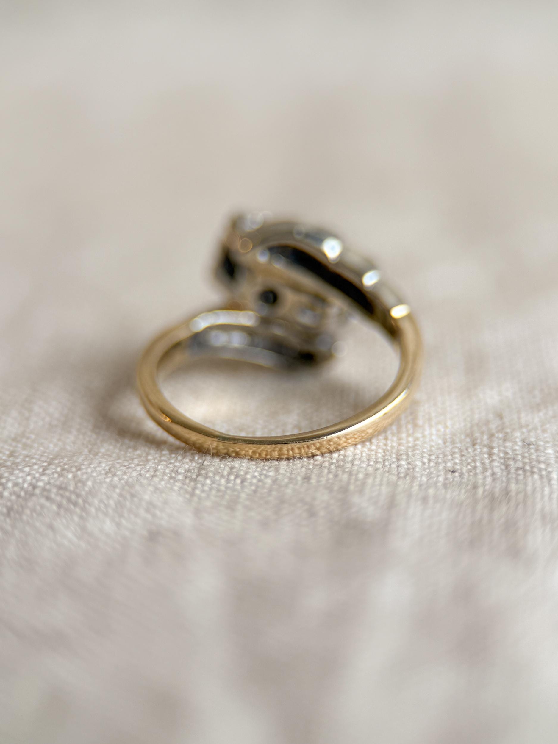 Antique 1920s Art Deco Diamond Solitaire Engagement Ring