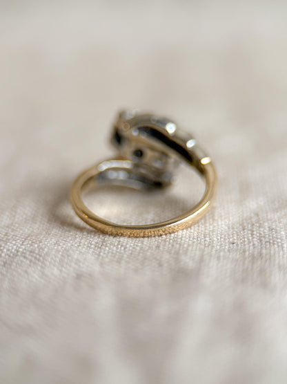 Antique 1920s Art Deco Diamond Solitaire Engagement Ring
