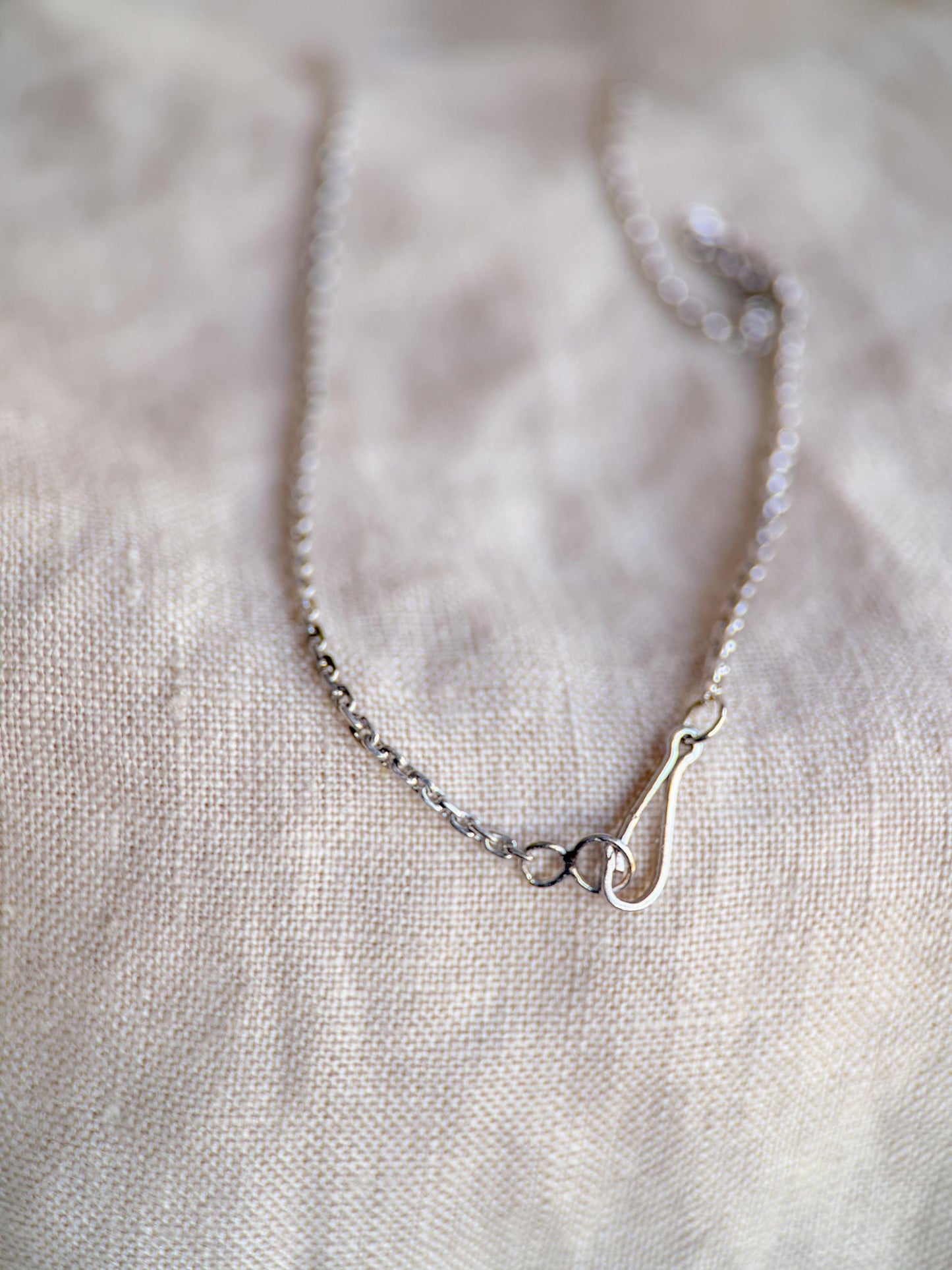 Antique 1920s Diamond Ribbon Pendant Necklace, 14k White Gold