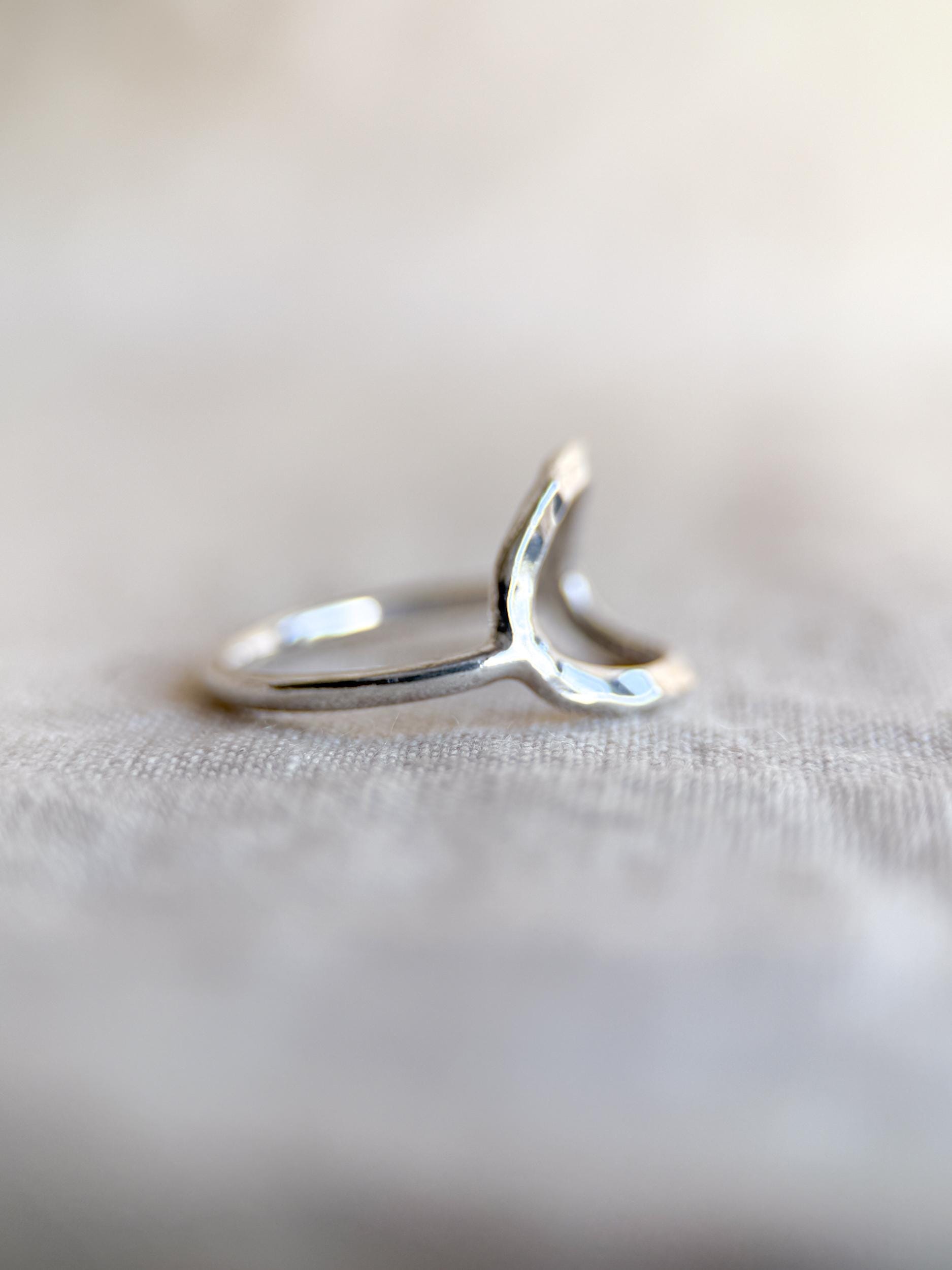 Vintage Sterling Silver Open Crinkle Ring, Boho Statement Jewelry