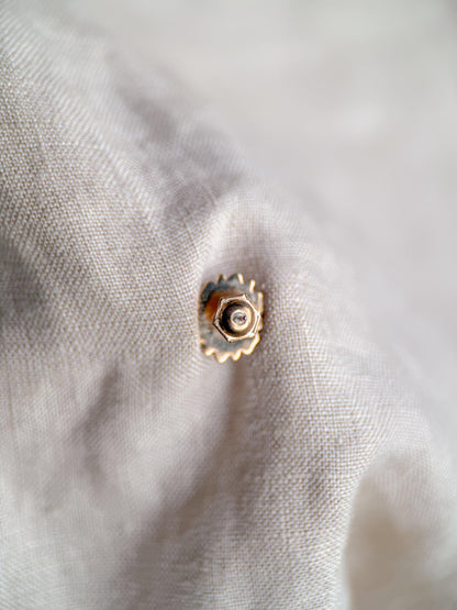 Vintage Cameo Earrings, 14k Gold, Stud Earrings, 1930s Art Deco, Gift for Her