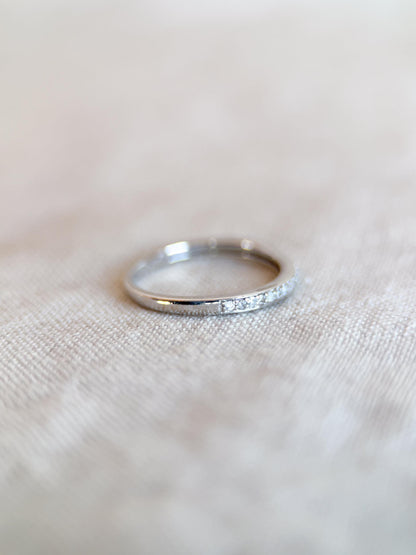Vintage 2000s Diamond Band in 14k White Gold