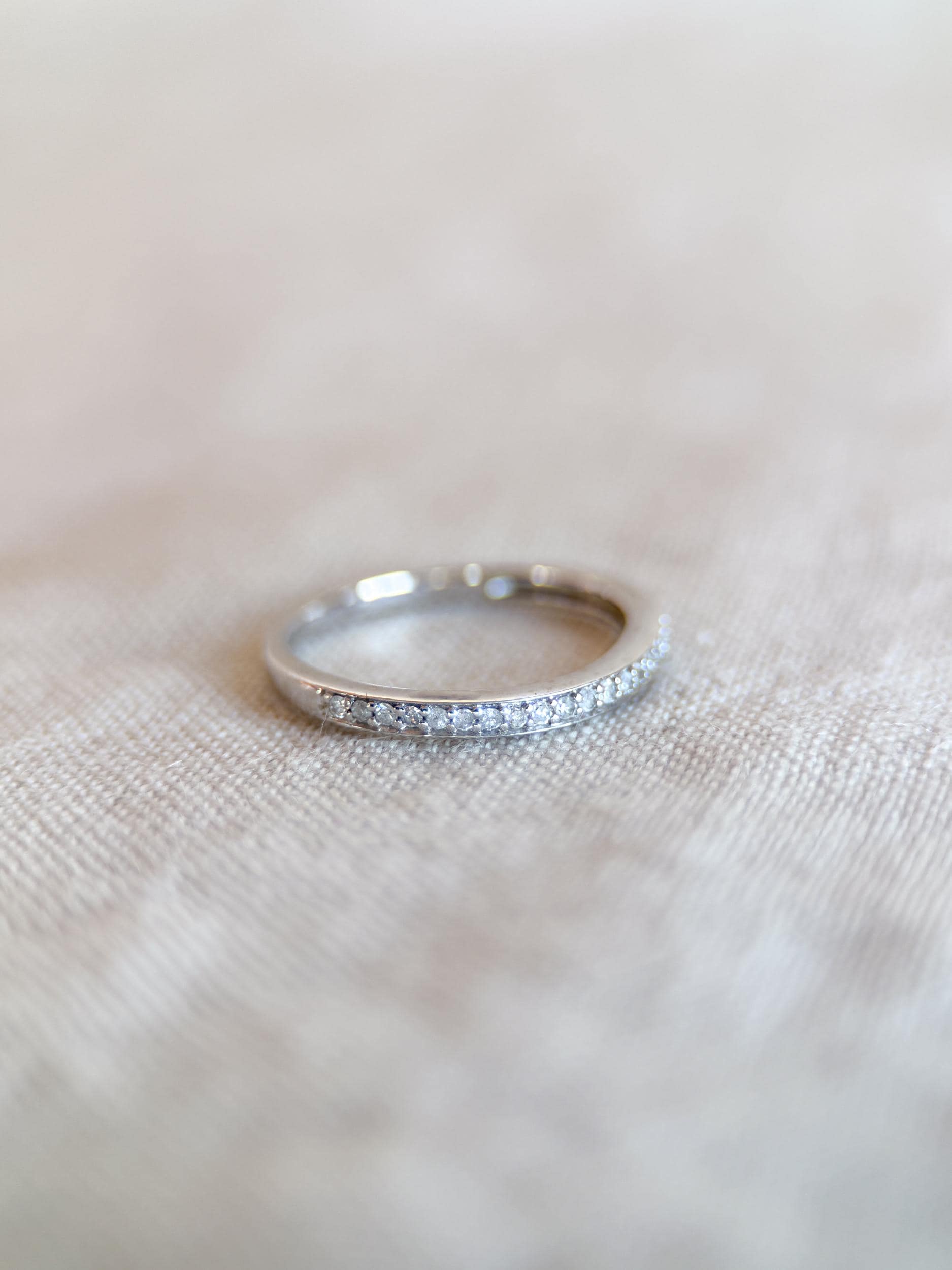 Vintage 2000s Diamond Band in 14k White Gold