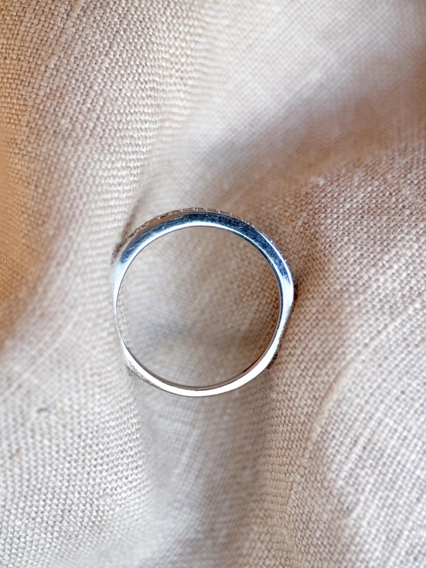 Vintage 2000s Diamond Band in 14k White Gold