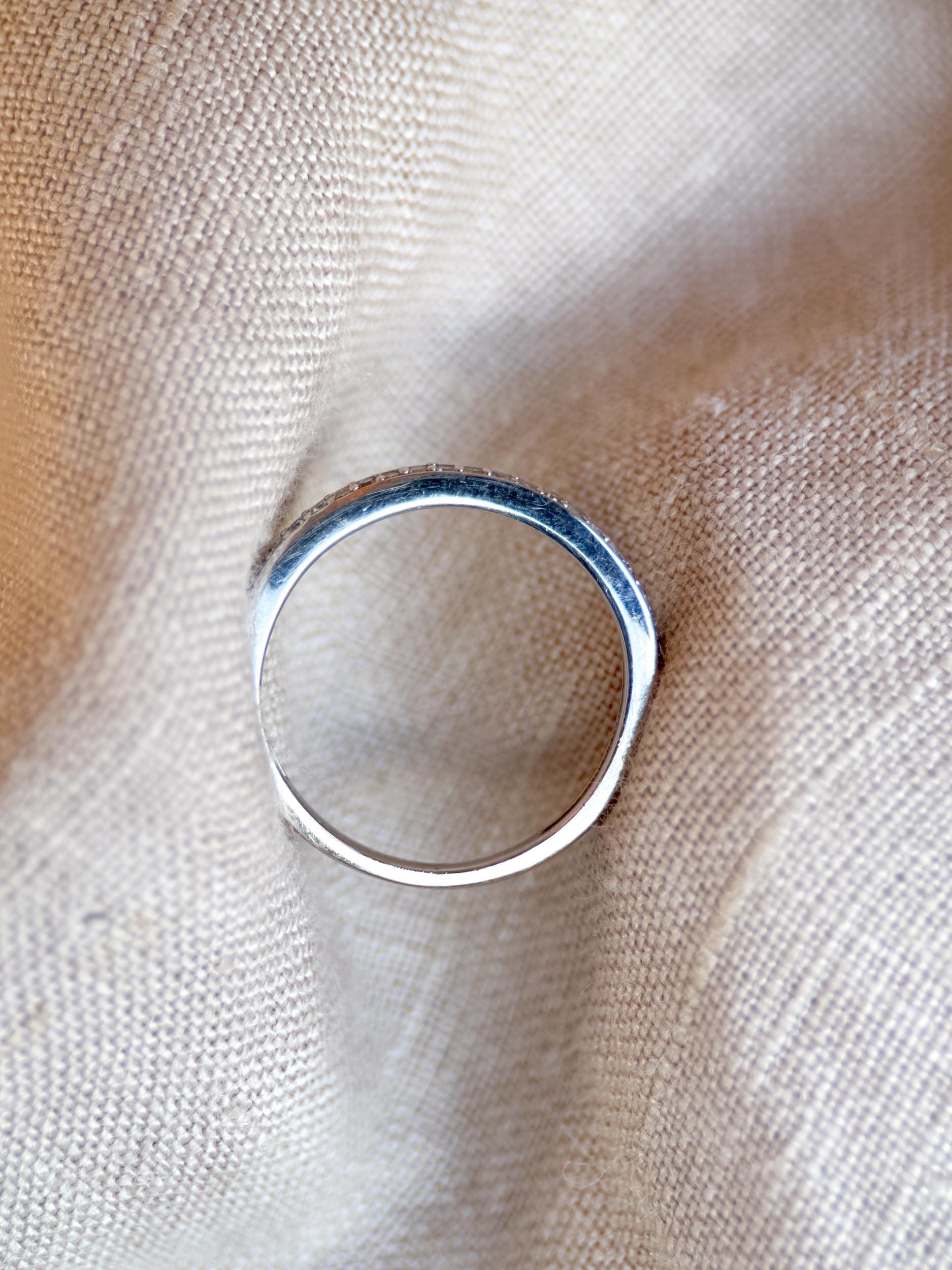 Vintage 2000s Diamond Band in 14k White Gold