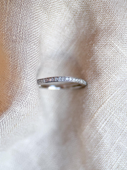 Vintage 2000s Diamond Band in 14k White Gold