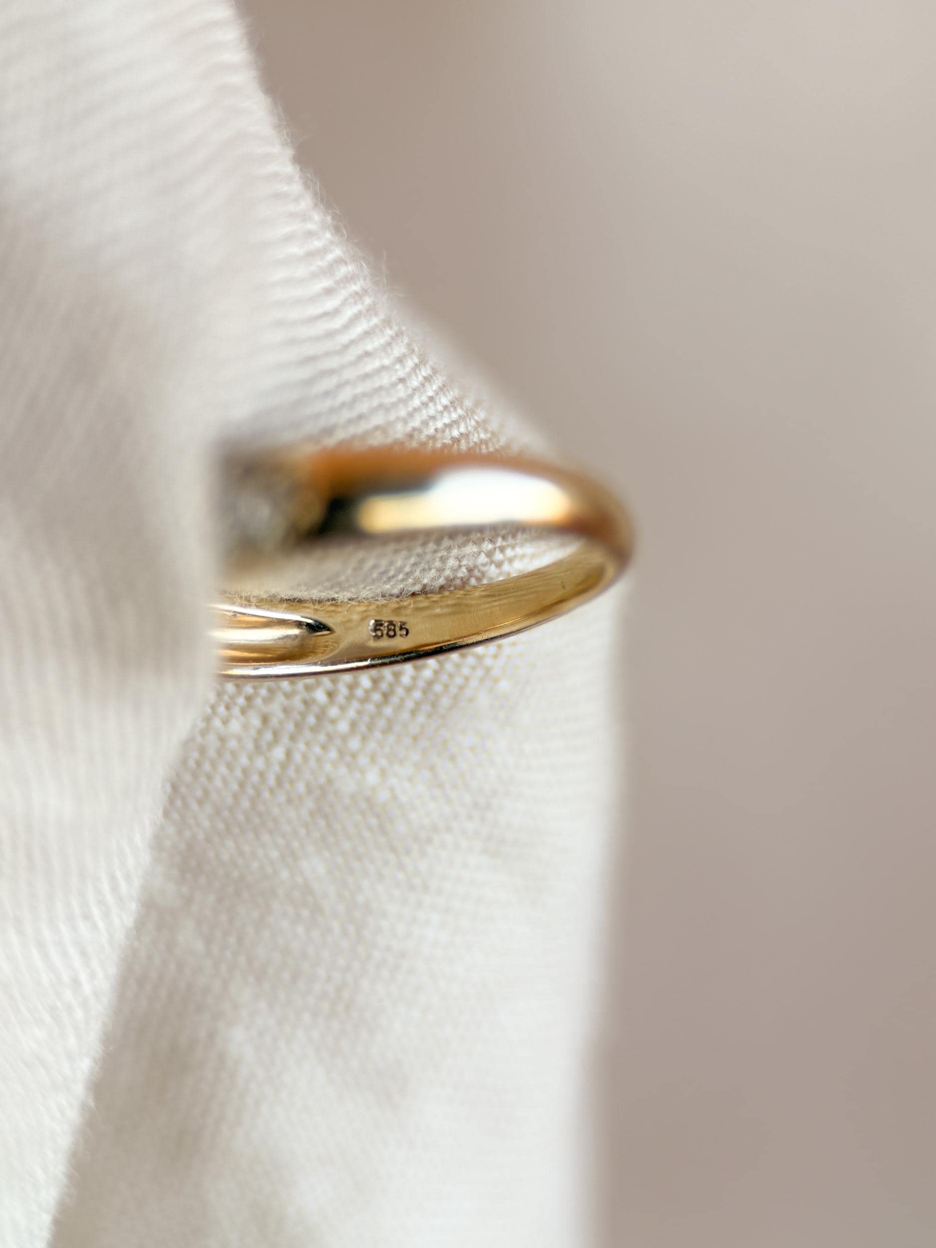 Vintage 1990s Diamond Pave Wedding Band, 14k Gold