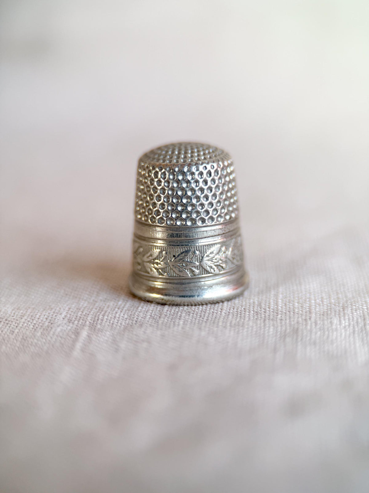 Vintage 1950s Thimble in Sterling Silver