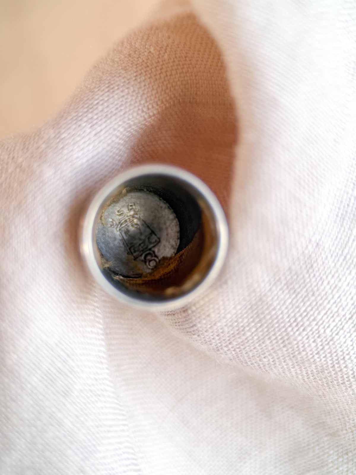 Vintage 1950s Thimble in Sterling Silver