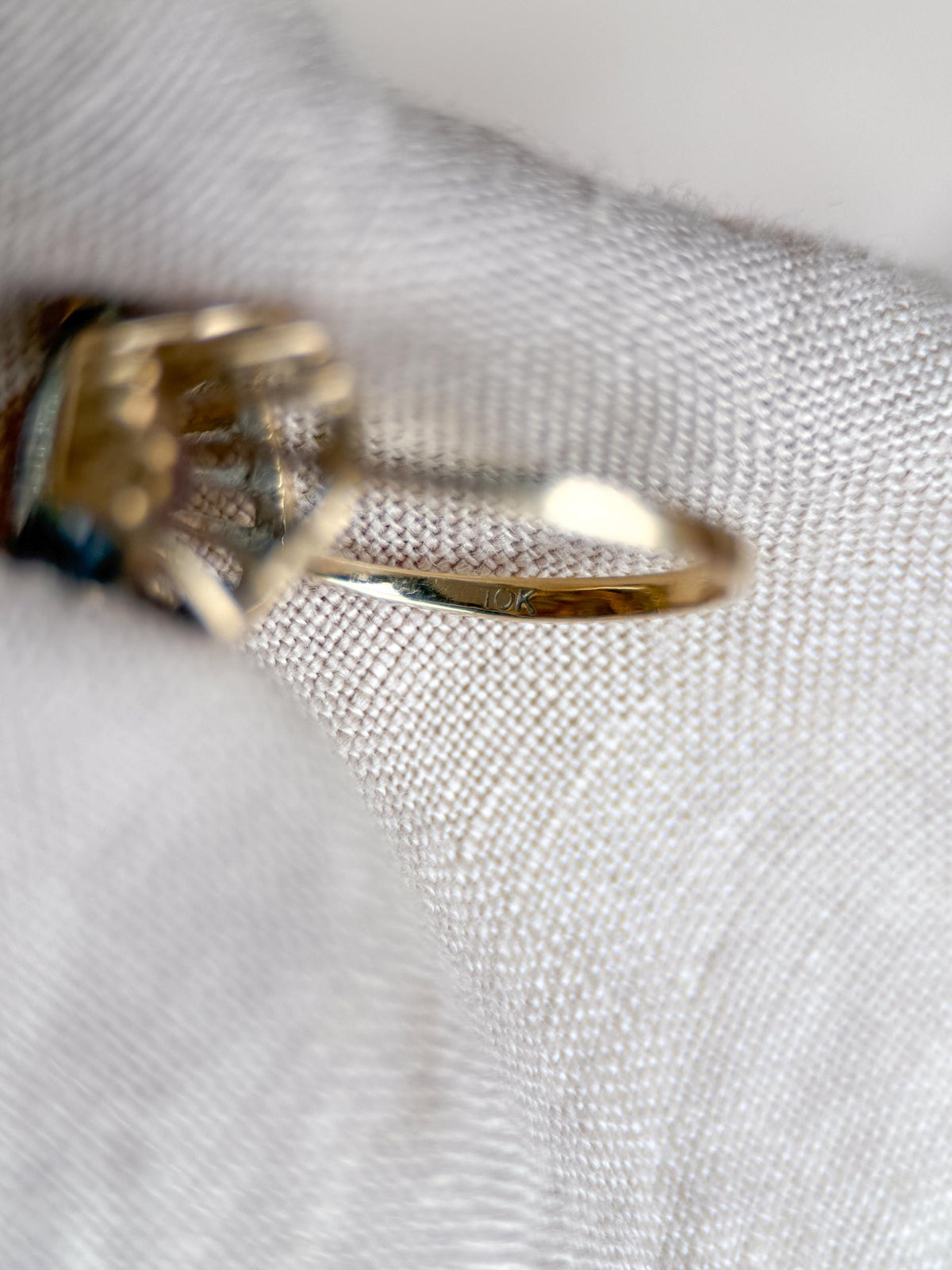 Vintage 1990s Mystic Topaz Ring, 10k Gold