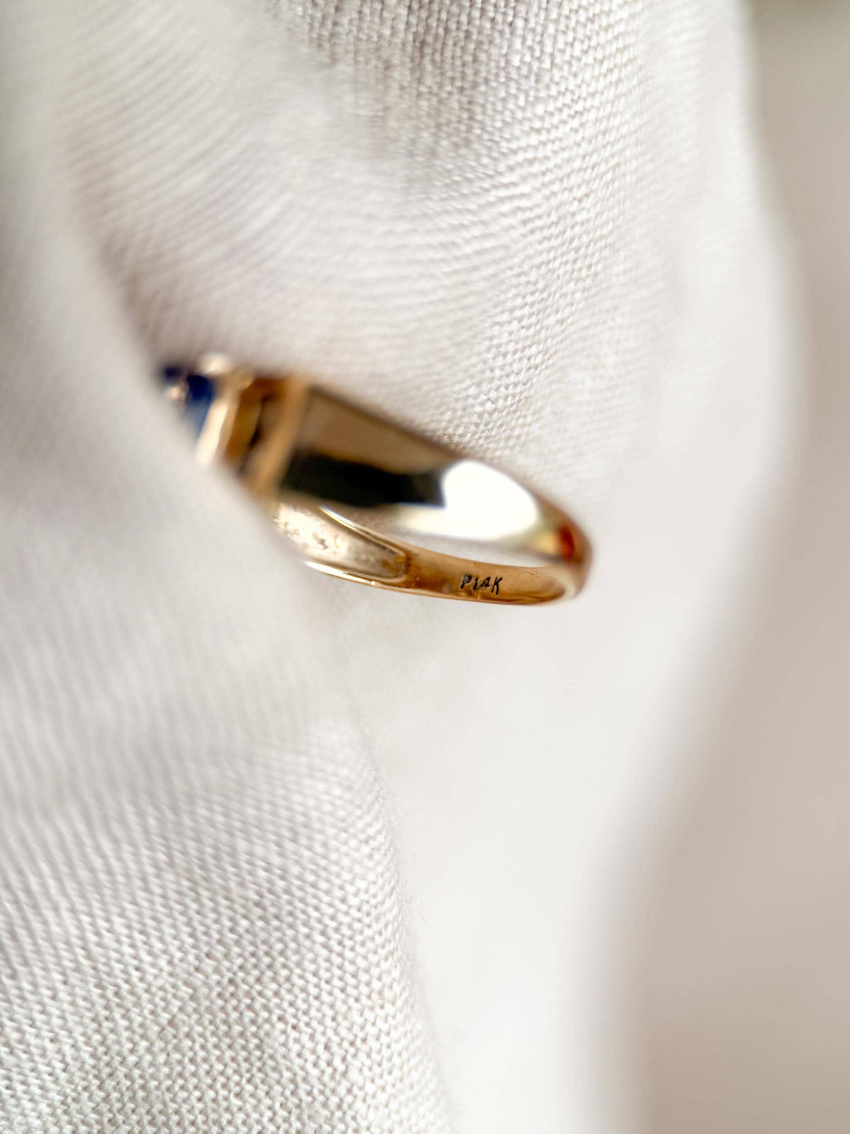 Vintage 1990s Tanzanite & Diamond Ring in 14k Gold