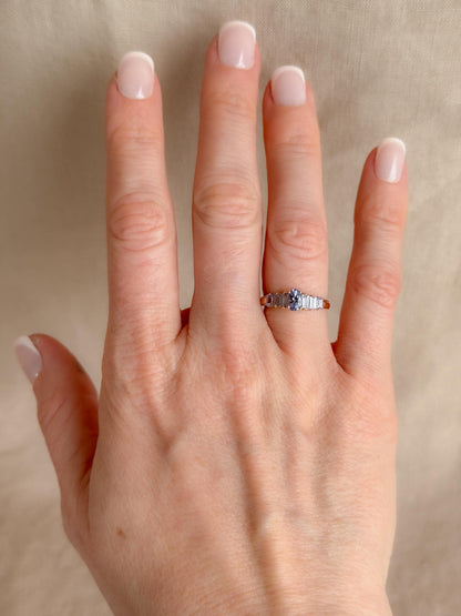 Vintage 1990s Tanzanite Gemstone Ring in 10k Gold