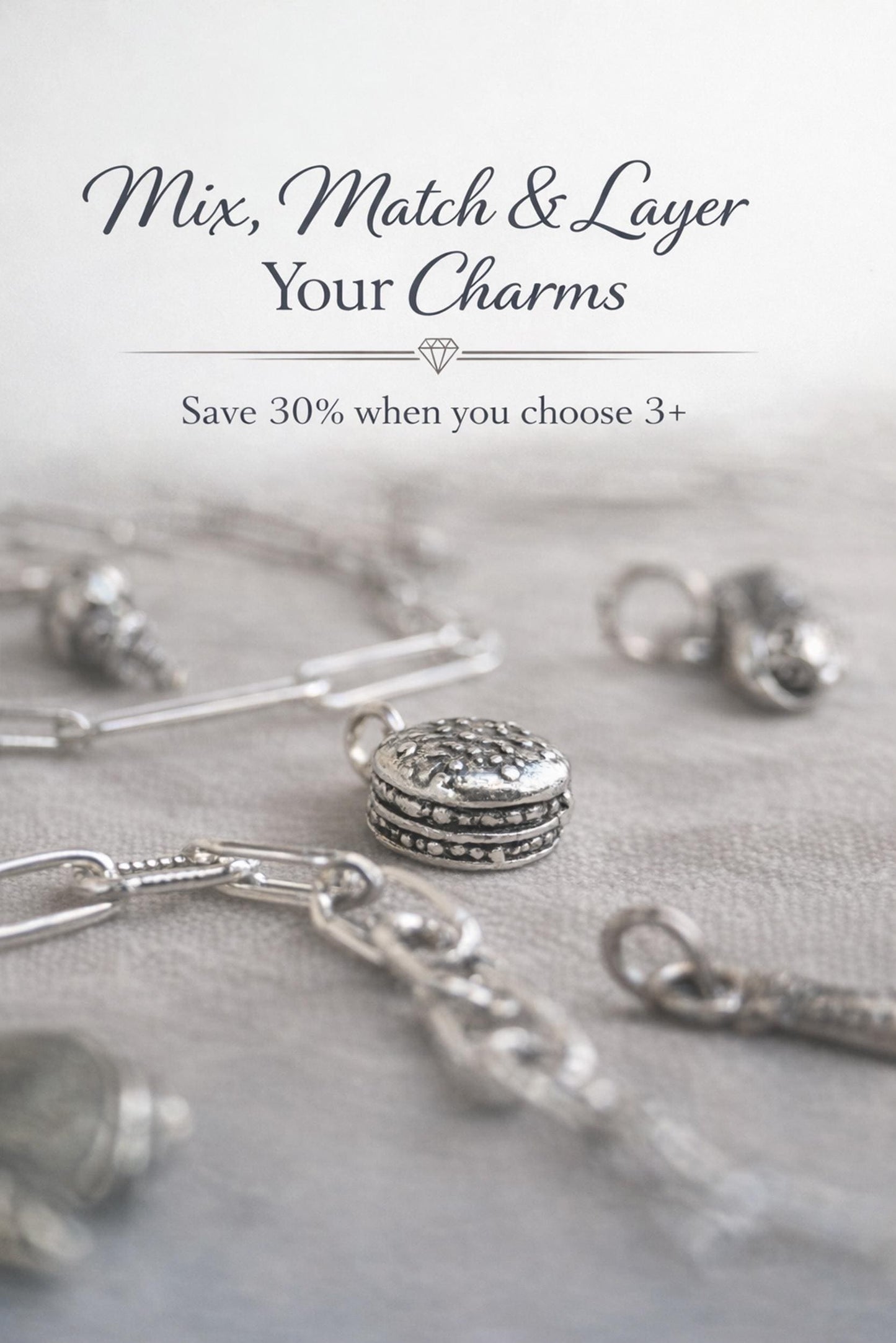 Sterling Silver Pink Safety Pin Charm Pendant, Minimalist Edgy Jewelry, Punk Style Charm Gift