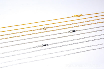 Chain Necklace in Sterling Silver or 14k Gold Filled, Layering Chain, Charm Accessory